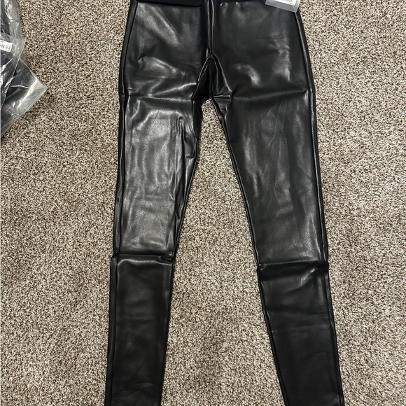 SPANX Red Hot Faux Leather Leggings - Picture 7 of 8